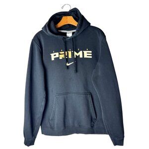 Nike Sweatshirt Men Medium Black Club Fleece Pullover Hoodie Athleisure Athletic